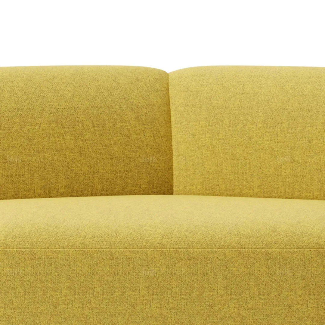 Modern mixed weave fabric modular armless 2 seater sofa petals conceptual design.