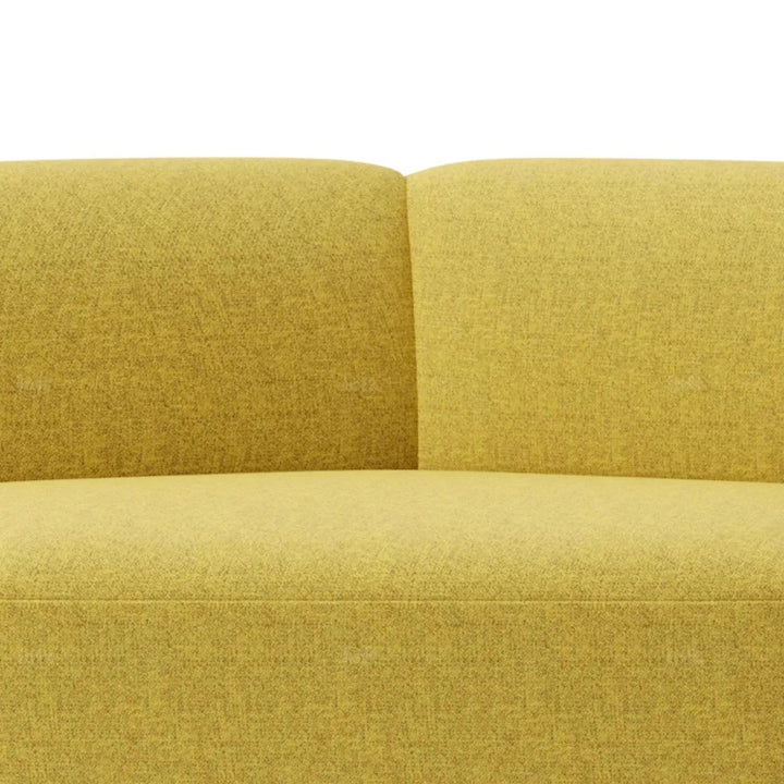 Modern mixed weave fabric modular armless 2 seater sofa petals conceptual design.