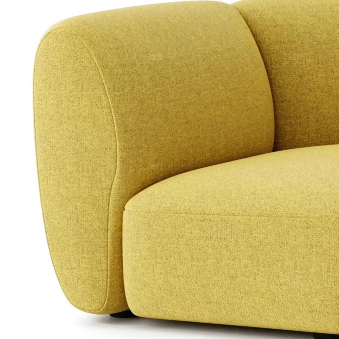 Modern Mixed Weave Fabric Modular Armless 2 Seater Sofa PETALS