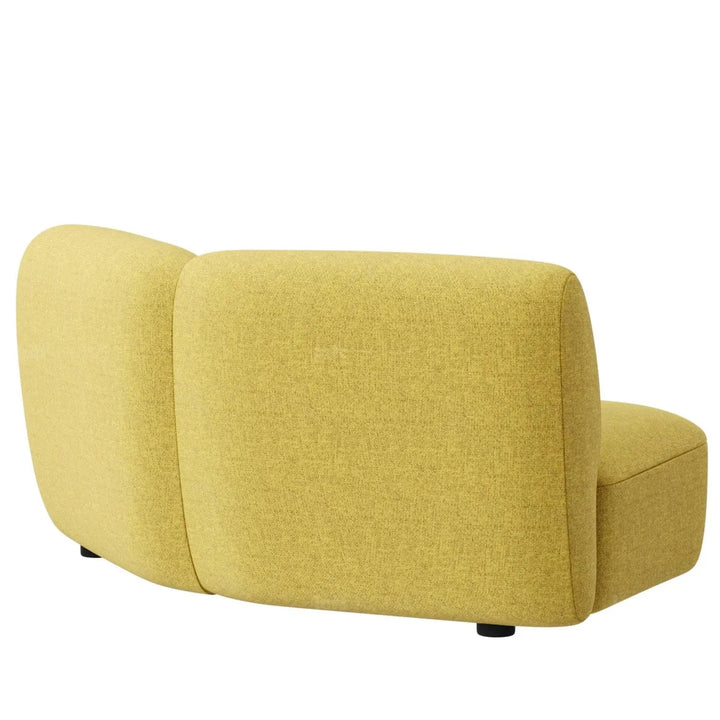 Modern Mixed Weave Fabric Modular Armless 2 Seater Sofa PETALS