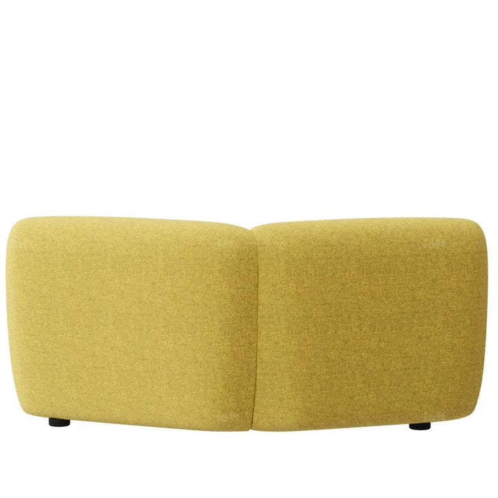 Modern mixed weave fabric modular armless 2 seater sofa petals detail 4.