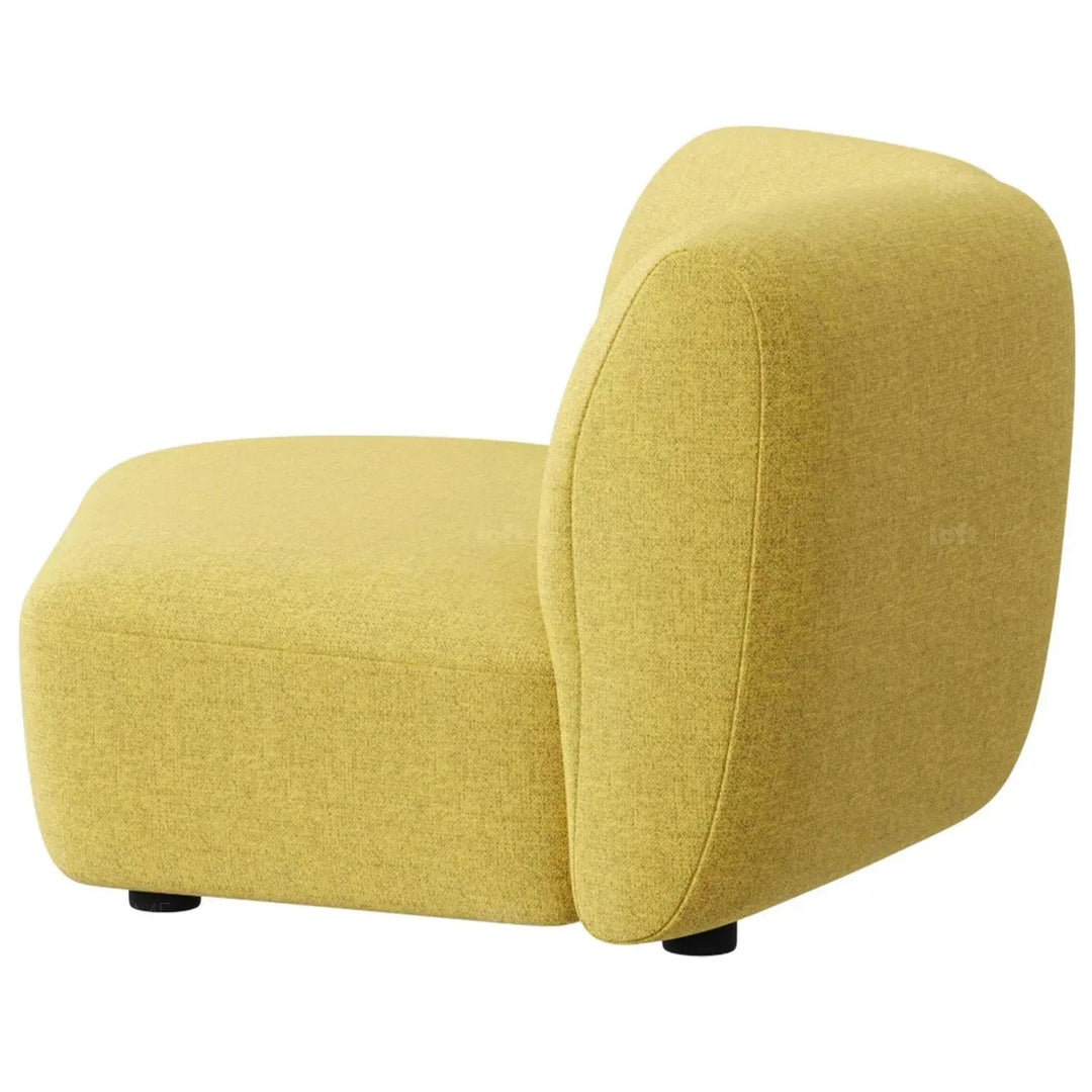 Modern mixed weave fabric modular armless 2 seater sofa petals detail 5.