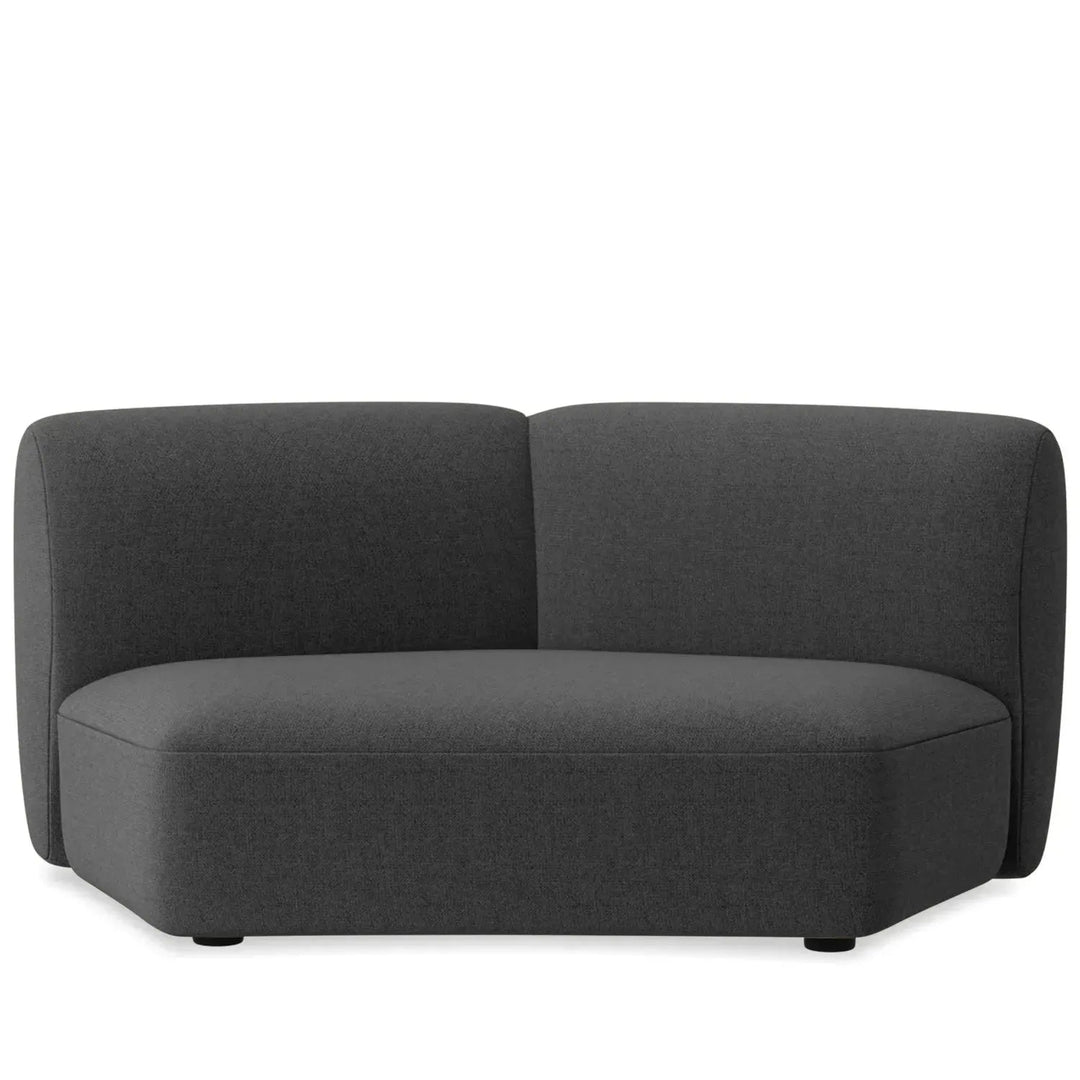 Modern mixed weave fabric modular armless 2 seater sofa petals detail 8.