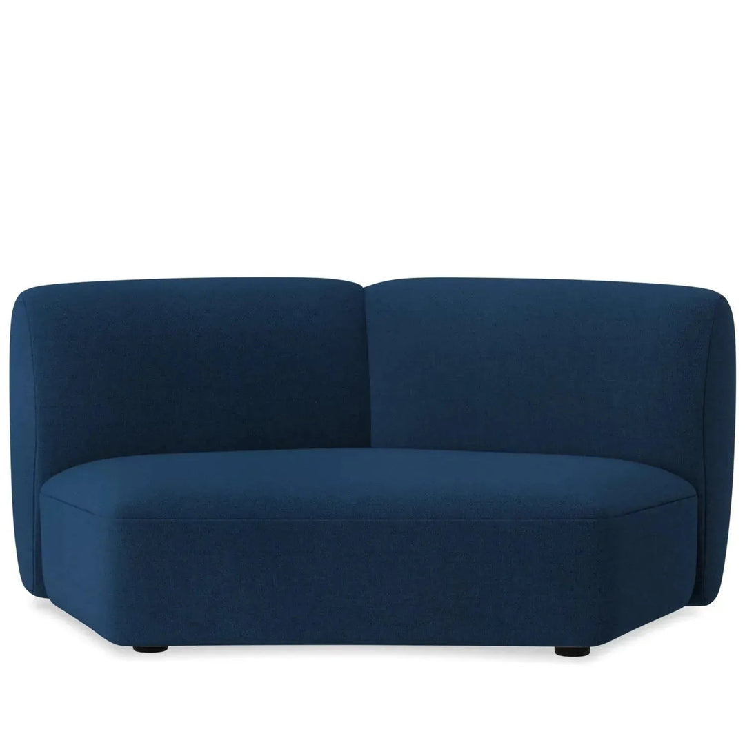 Modern mixed weave fabric modular armless 2 seater sofa petals detail 10.