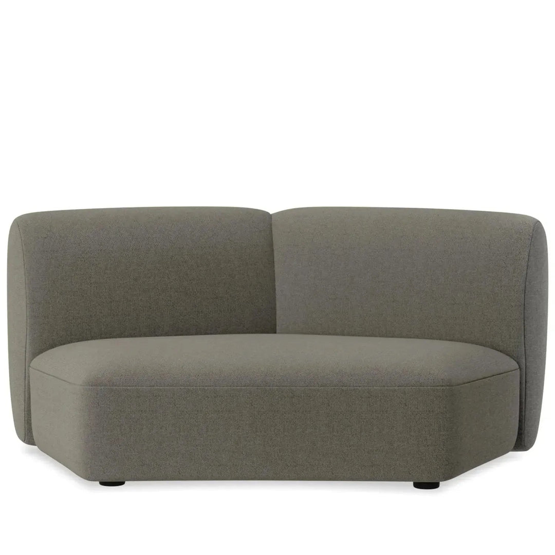 Modern mixed weave fabric modular armless 2 seater sofa petals detail 12.