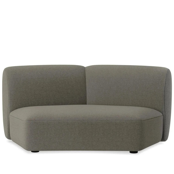 Modern mixed weave fabric modular armless 2 seater sofa petals detail 12.