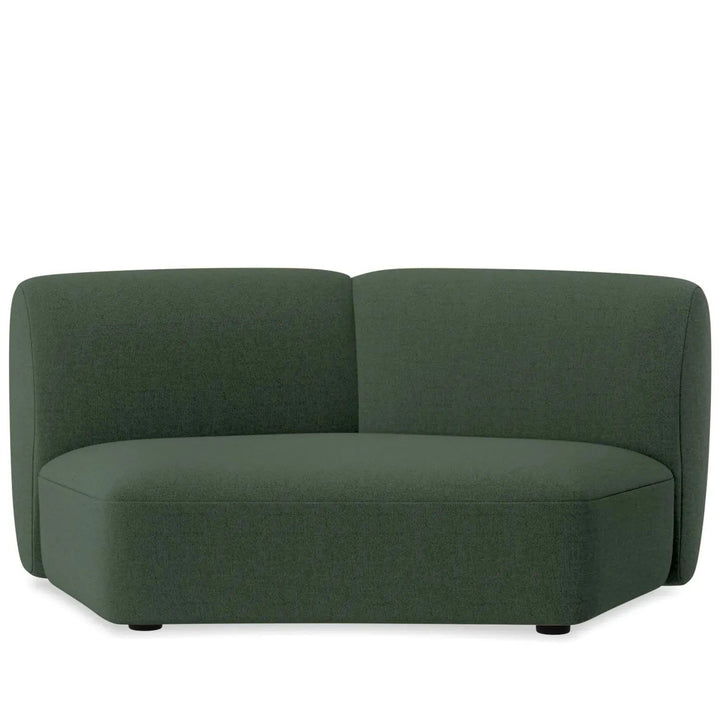 Modern mixed weave fabric modular armless 2 seater sofa petals detail 13.