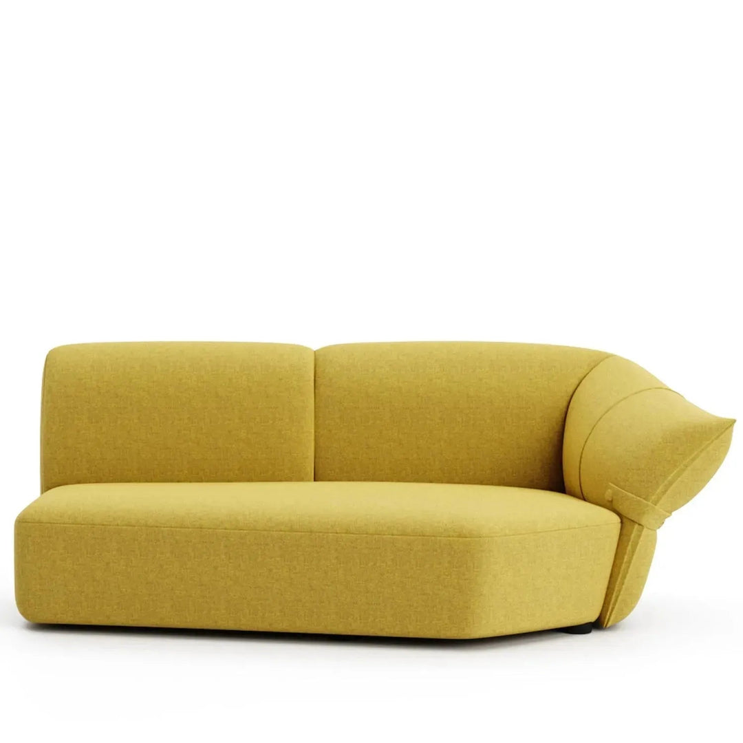 Modern Mixed Weave Fabric Modular Chaise Sofa PETALS