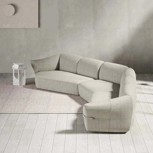Modern Mixed Weave Fabric Modular Chaise Sofa PETALS Good to Know Preview-1