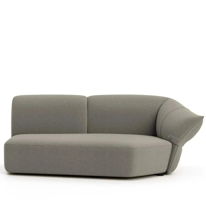 Modern mixed weave fabric modular chaise sofa petals detail 21.