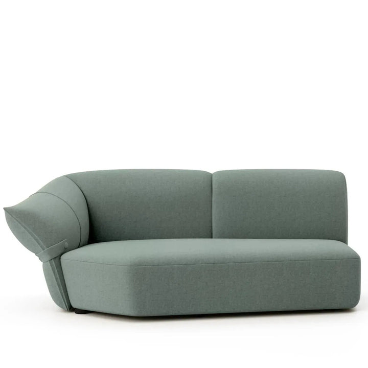 Modern mixed weave fabric modular chaise sofa petals detail 27.