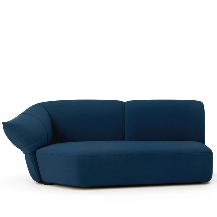 Modern mixed weave fabric modular chaise sofa petals detail 28.