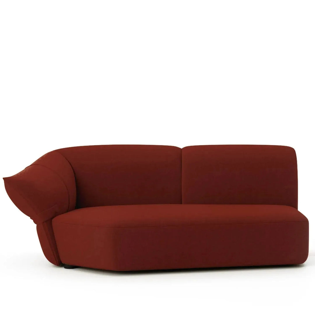 Modern mixed weave fabric modular chaise sofa petals detail 29.