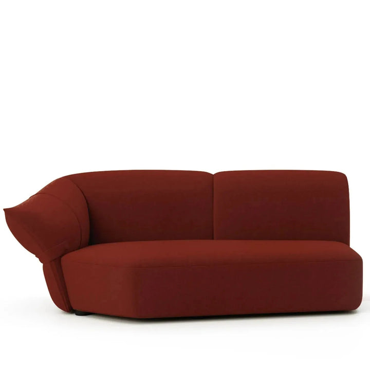 Modern mixed weave fabric modular chaise sofa petals detail 29.