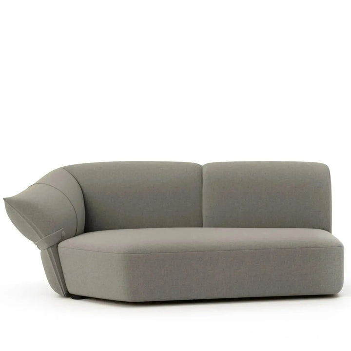 Modern mixed weave fabric modular chaise sofa petals detail 30.
