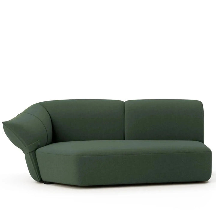 Modern mixed weave fabric modular chaise sofa petals detail 31.