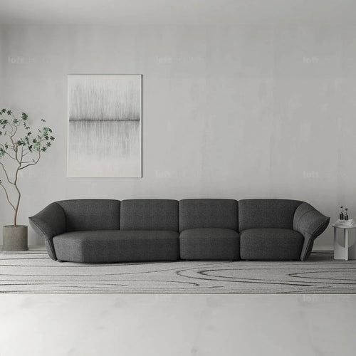 Modern Mixed Weave Fabric Modular Corner 1 Seater Sofa PETALS Good to Know Preview-1