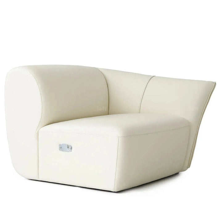 Modern mixed weave fabric modular corner 1 seater sofa petals detail 5.