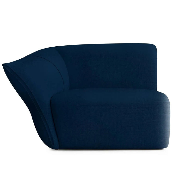 Modern mixed weave fabric modular corner 1 seater sofa petals detail 21.