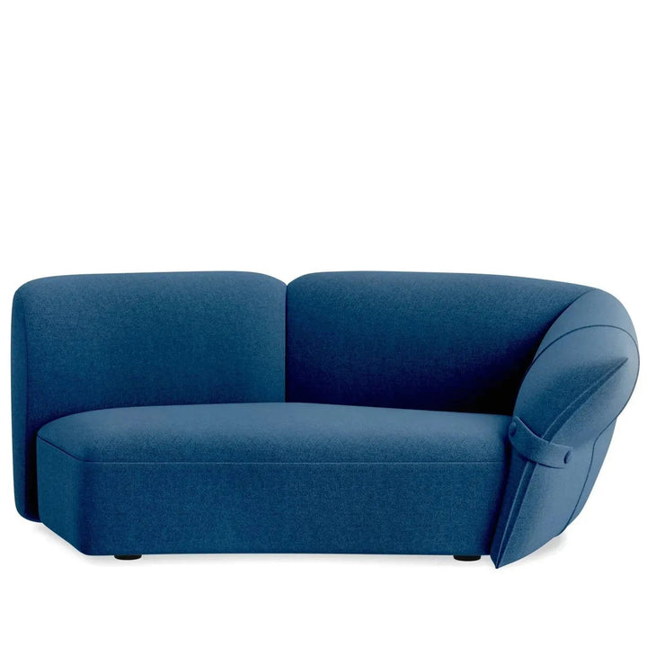 Modern mixed weave fabric modular corner 2 seater sofa petals detail 12.