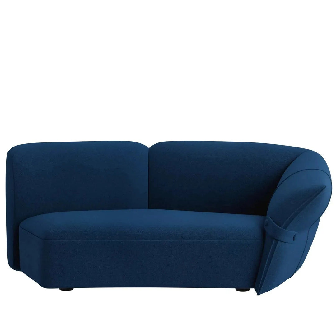 Modern mixed weave fabric modular corner 2 seater sofa petals detail 15.
