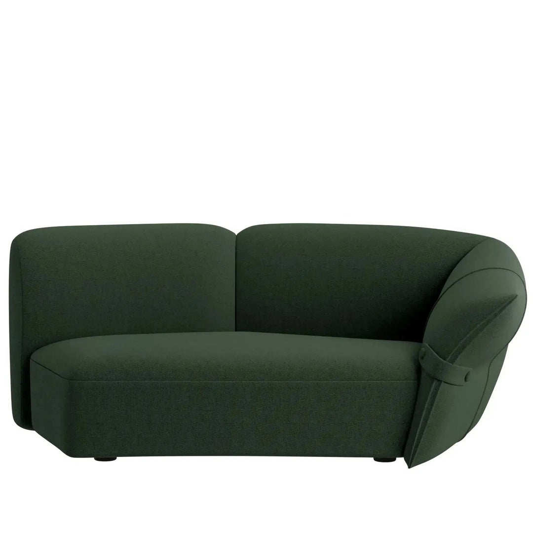 Modern mixed weave fabric modular corner 2 seater sofa petals detail 18.