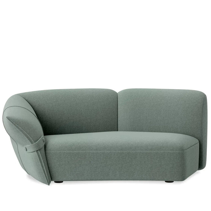 Modern mixed weave fabric modular corner 2 seater sofa petals detail 23.
