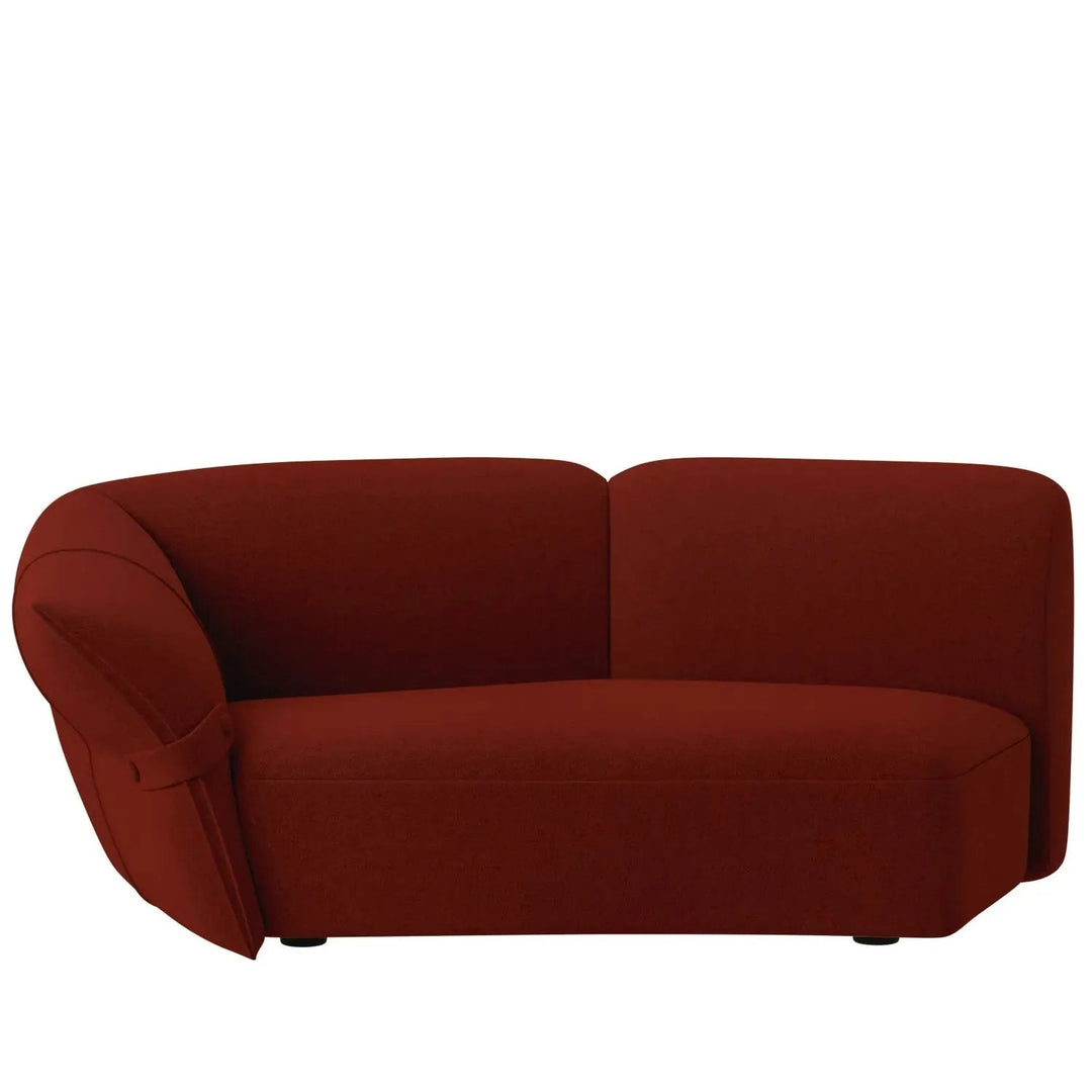 Modern mixed weave fabric modular corner 2 seater sofa petals detail 25.