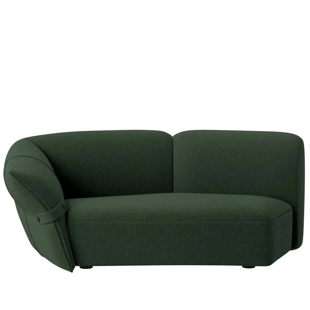 Modern mixed weave fabric modular corner 2 seater sofa petals detail 27.