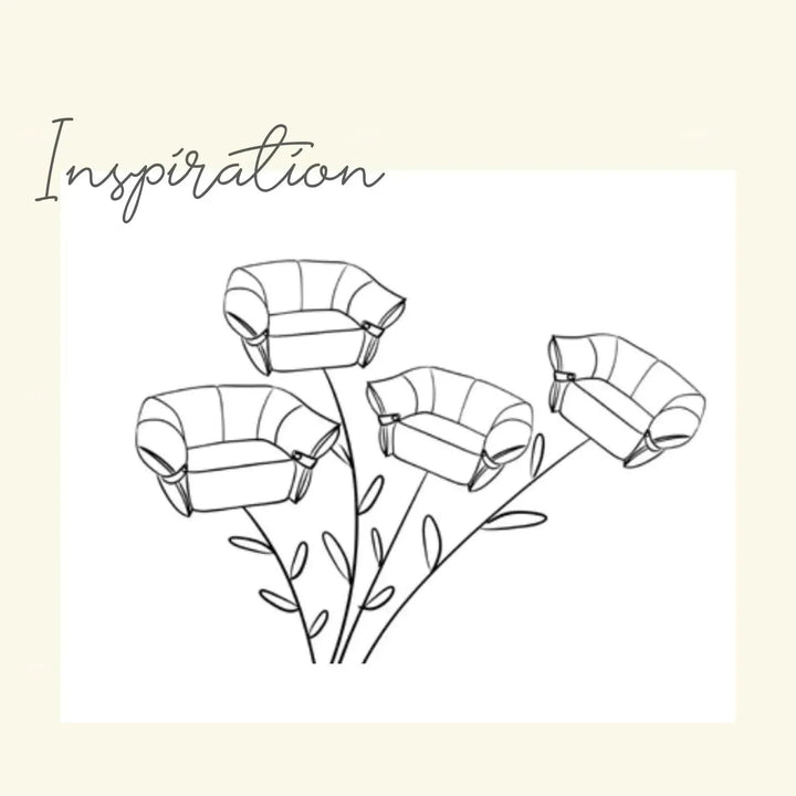 Modern Mixed Weave Fabric Modular Corner 2 Seater Sofa PETALS