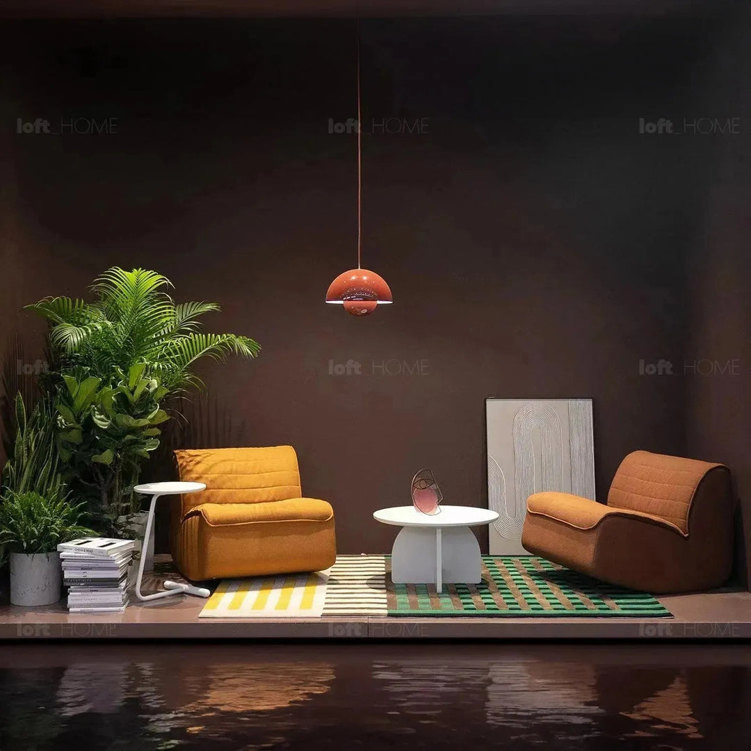 Modern Mixed Weave Fabric Rocking 1 Seater Sofa HOBBYHORSE