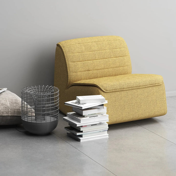 Modern Mixed Weave Fabric Rocking 1 Seater Sofa HOBBYHORSE