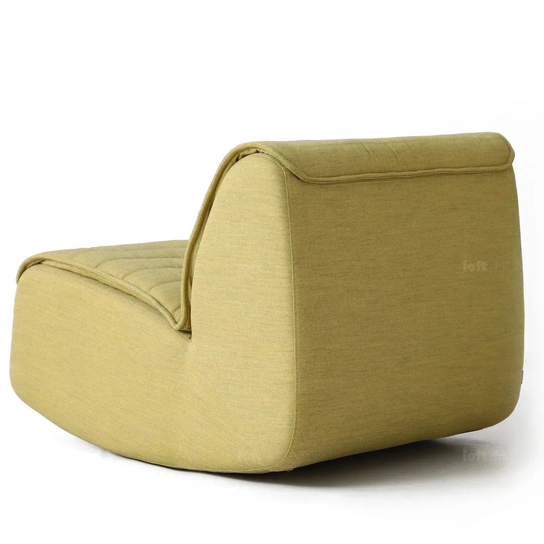 Modern mixed weave fabric rocking 1 seater sofa hobbyhorse detail 6.