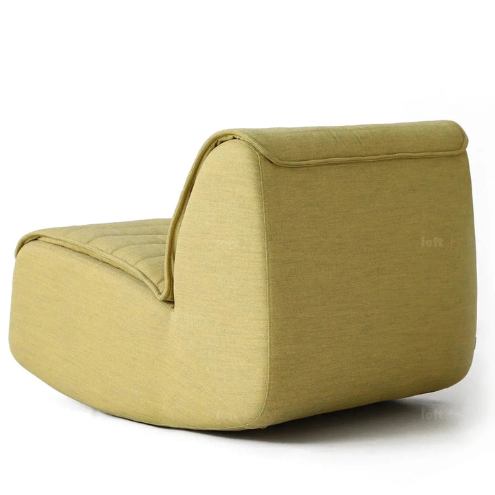 Modern mixed weave fabric rocking 1 seater sofa hobbyhorse detail 6.