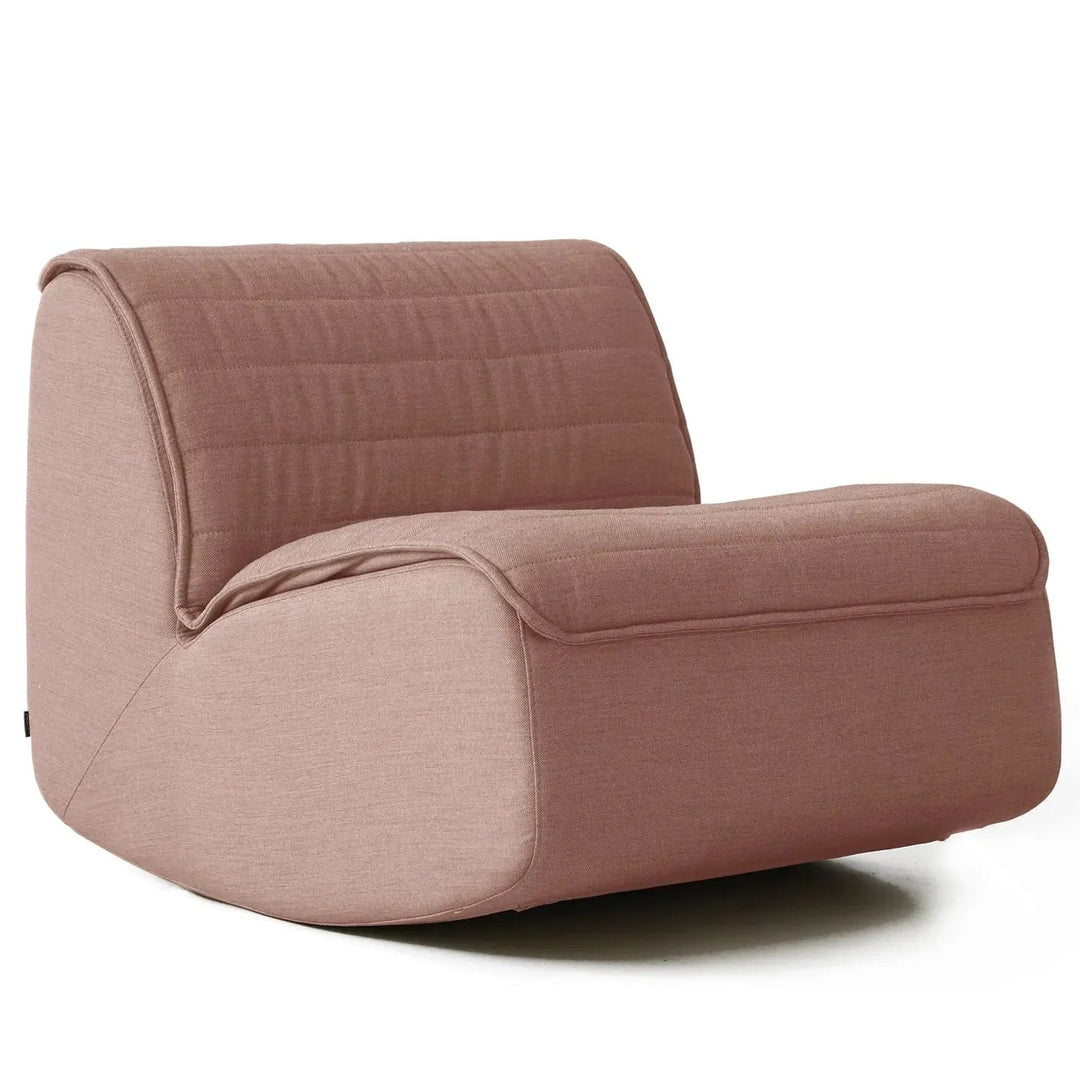 Modern Mixed Weave Fabric Rocking 1 Seater Sofa HOBBYHORSE