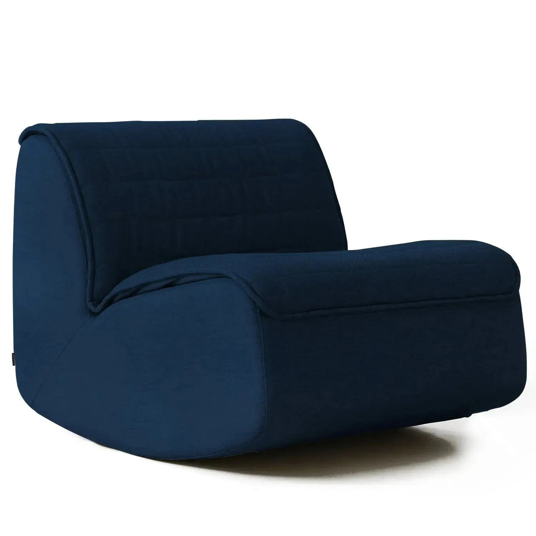 Modern mixed weave fabric rocking 1 seater sofa hobbyhorse detail 13.