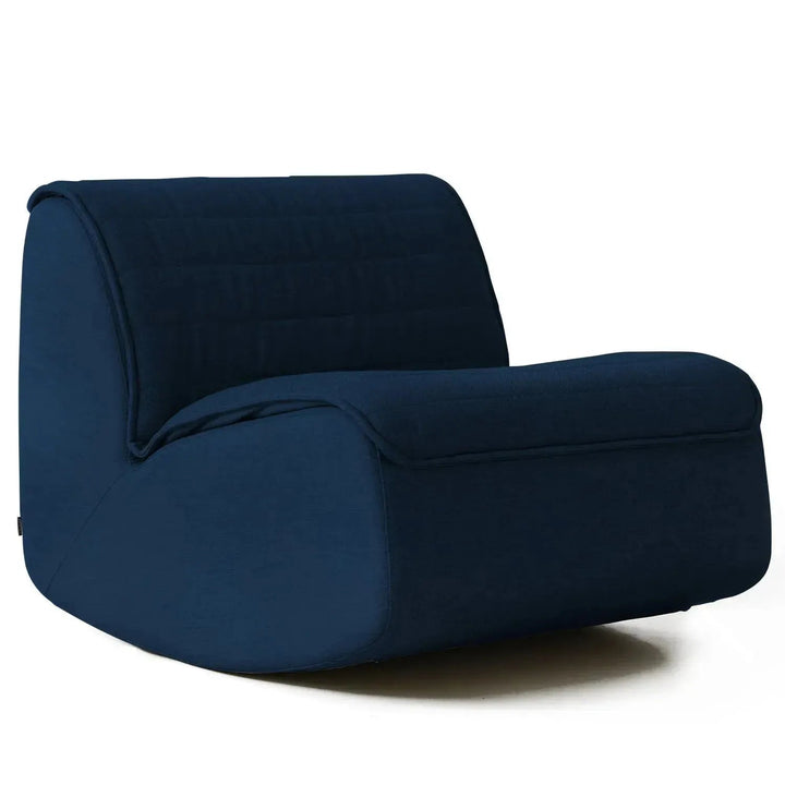 Modern mixed weave fabric rocking 1 seater sofa hobbyhorse detail 13.
