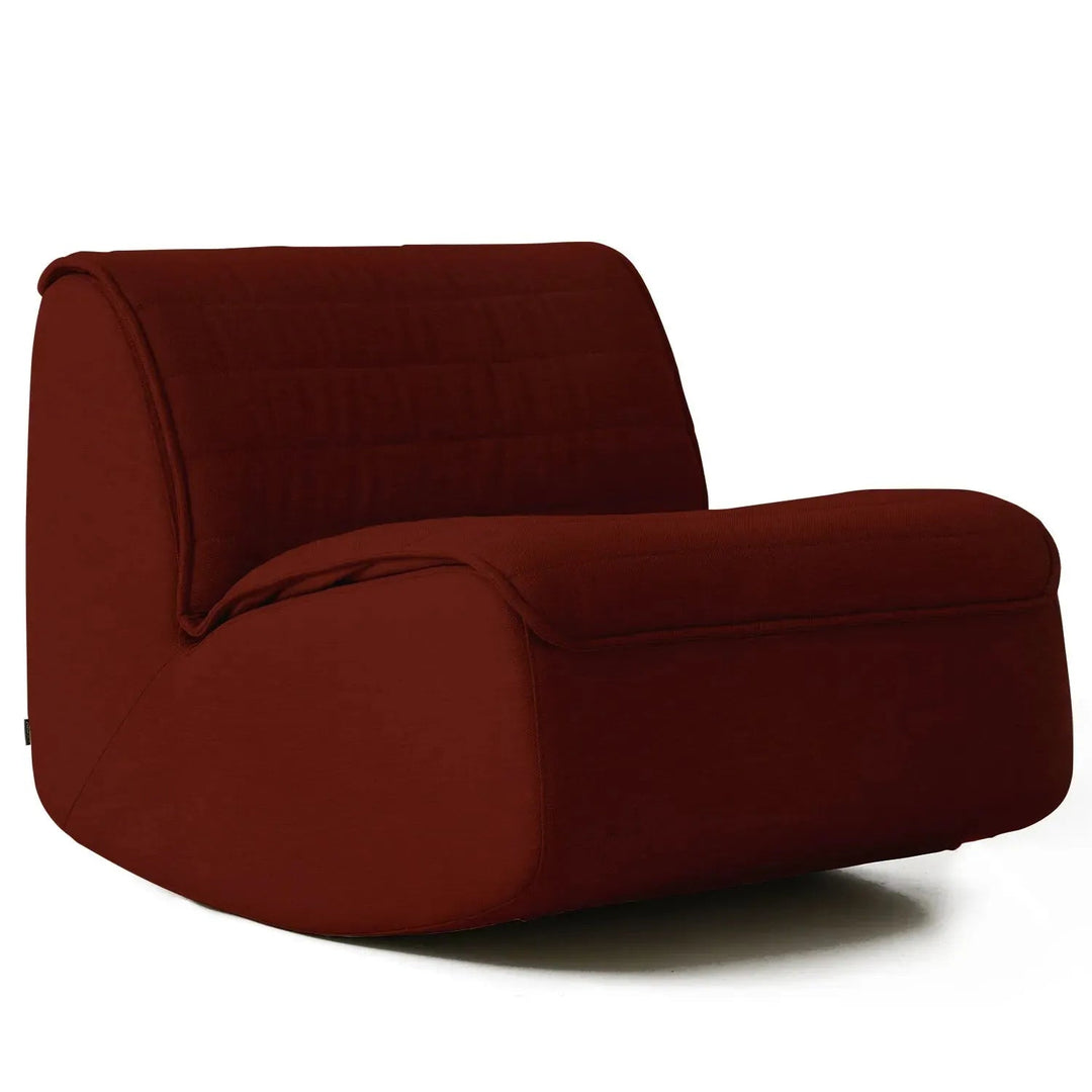 Modern mixed weave fabric rocking 1 seater sofa hobbyhorse detail 14.