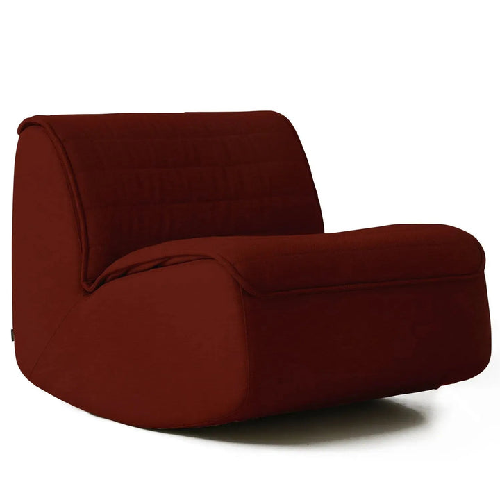 Modern mixed weave fabric rocking 1 seater sofa hobbyhorse detail 14.