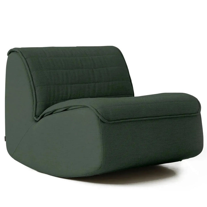 Modern mixed weave fabric rocking 1 seater sofa hobbyhorse detail 16.