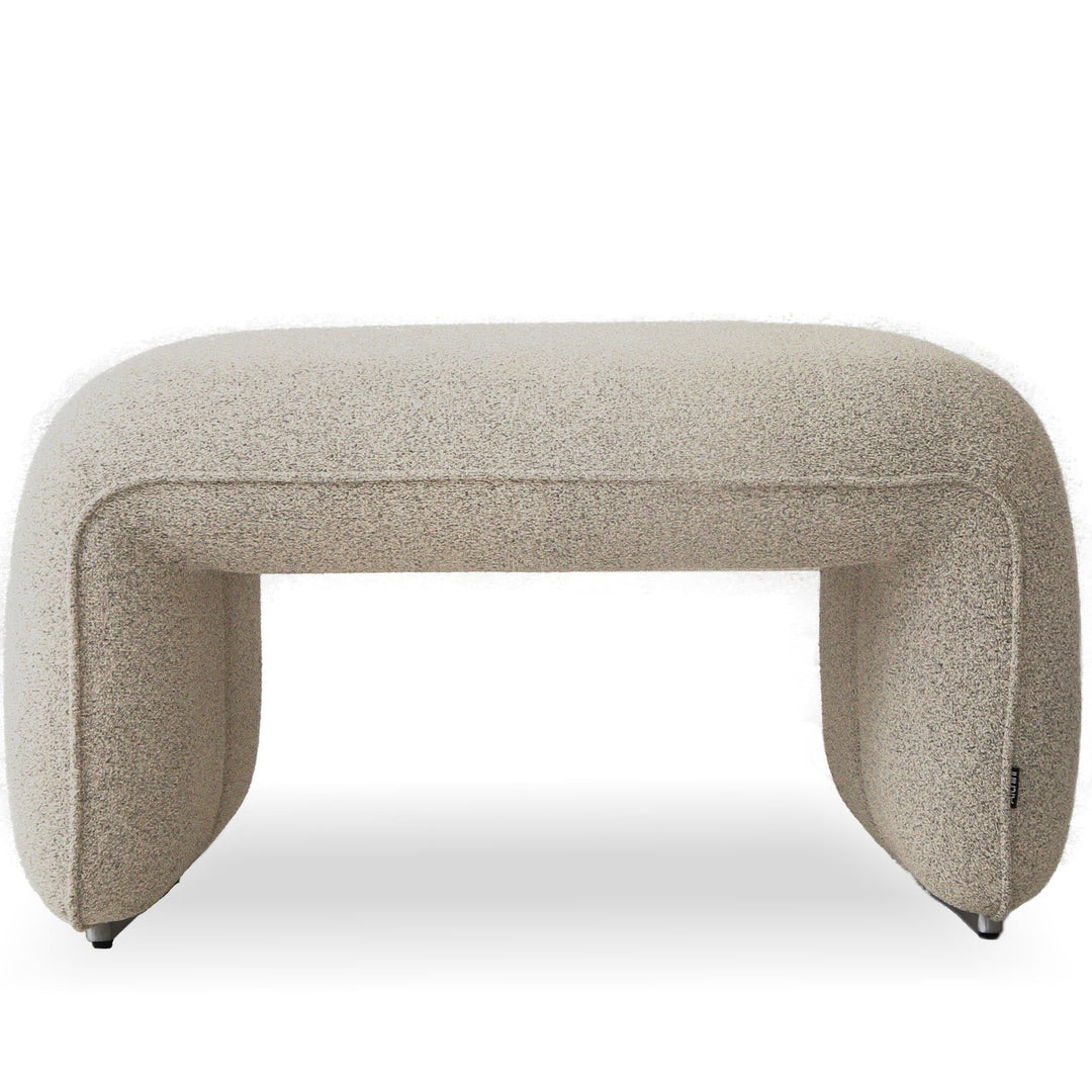 Minimalist mixed weave fabric ottoman elephant detail 7.