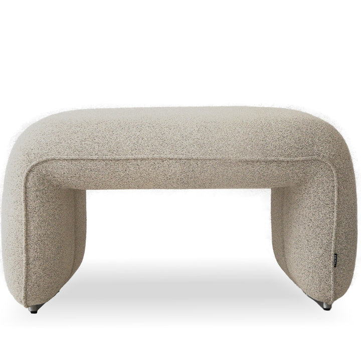 Minimalist mixed weave fabric ottoman elephant detail 7.