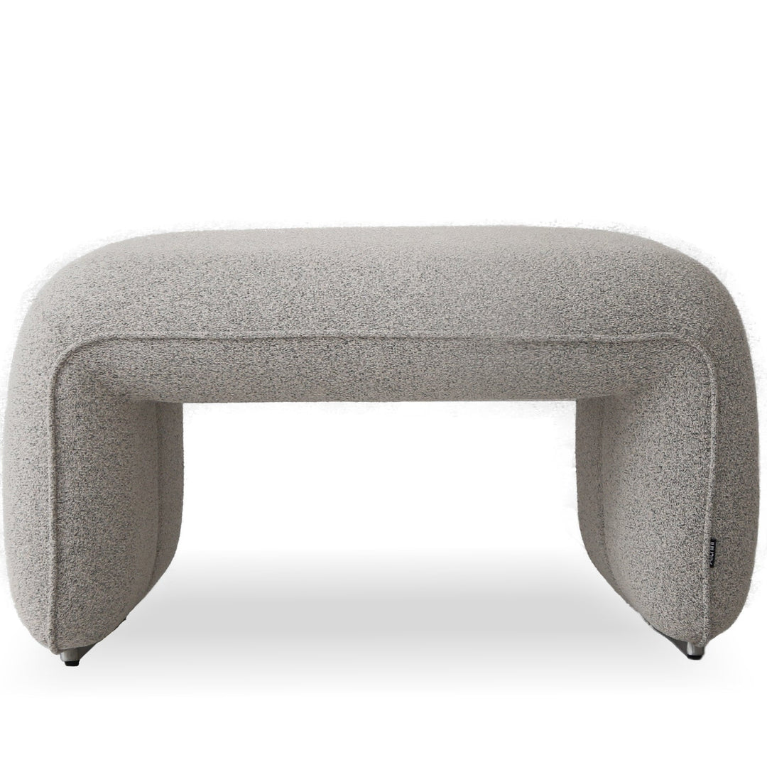 Minimalist mixed weave fabric ottoman elephant detail 14.