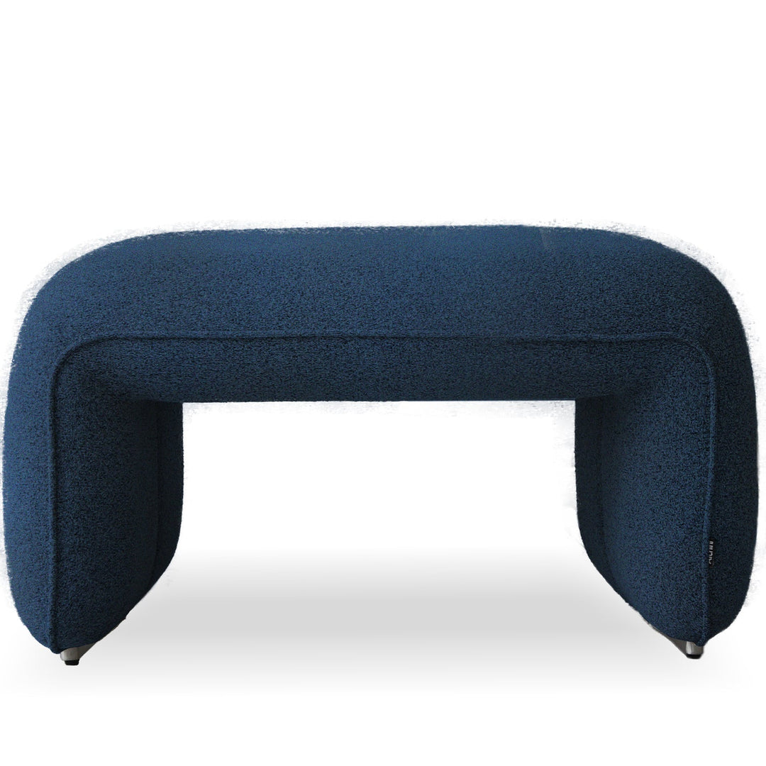 Minimalist mixed weave fabric ottoman elephant detail 13.