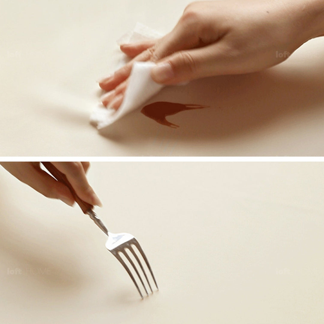 Minimalist Oak Wood Microfiber Leather Storage Bed LUNA