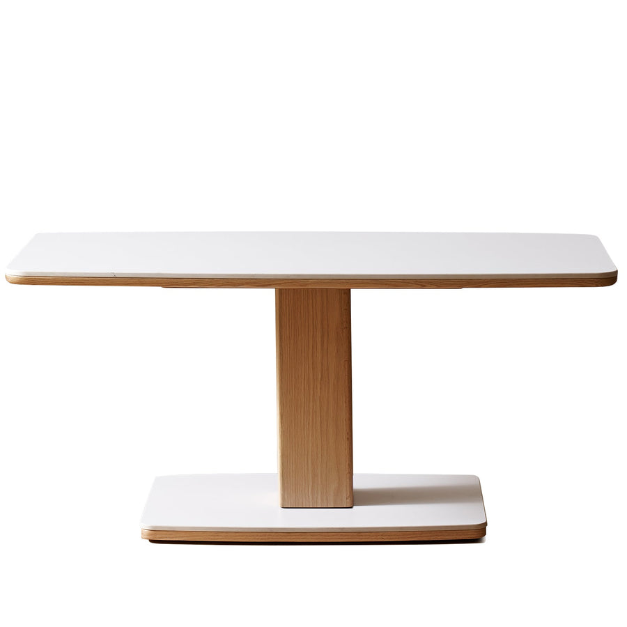 Scandinavian Oak Wood Sintered Stone Height Adjustable Coffee Table LINO