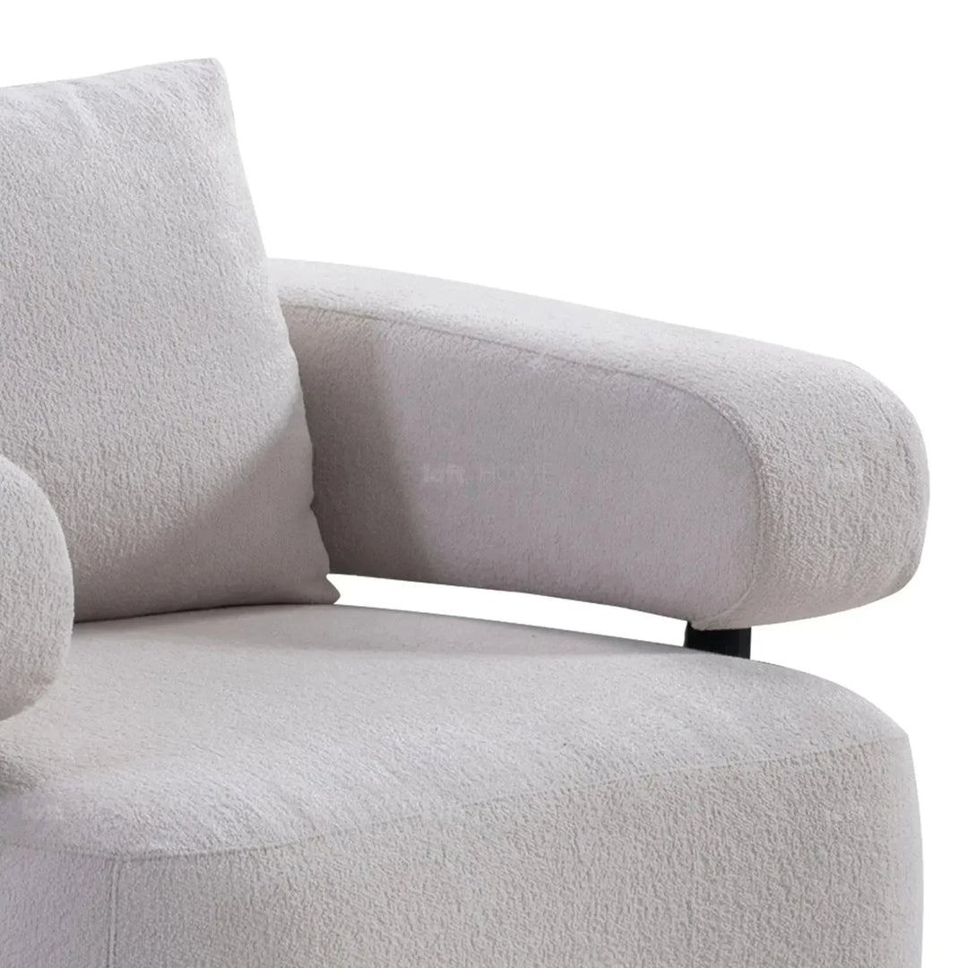 Modern Sherpa Fabric 1 Seater Sofa SIMPLICITY