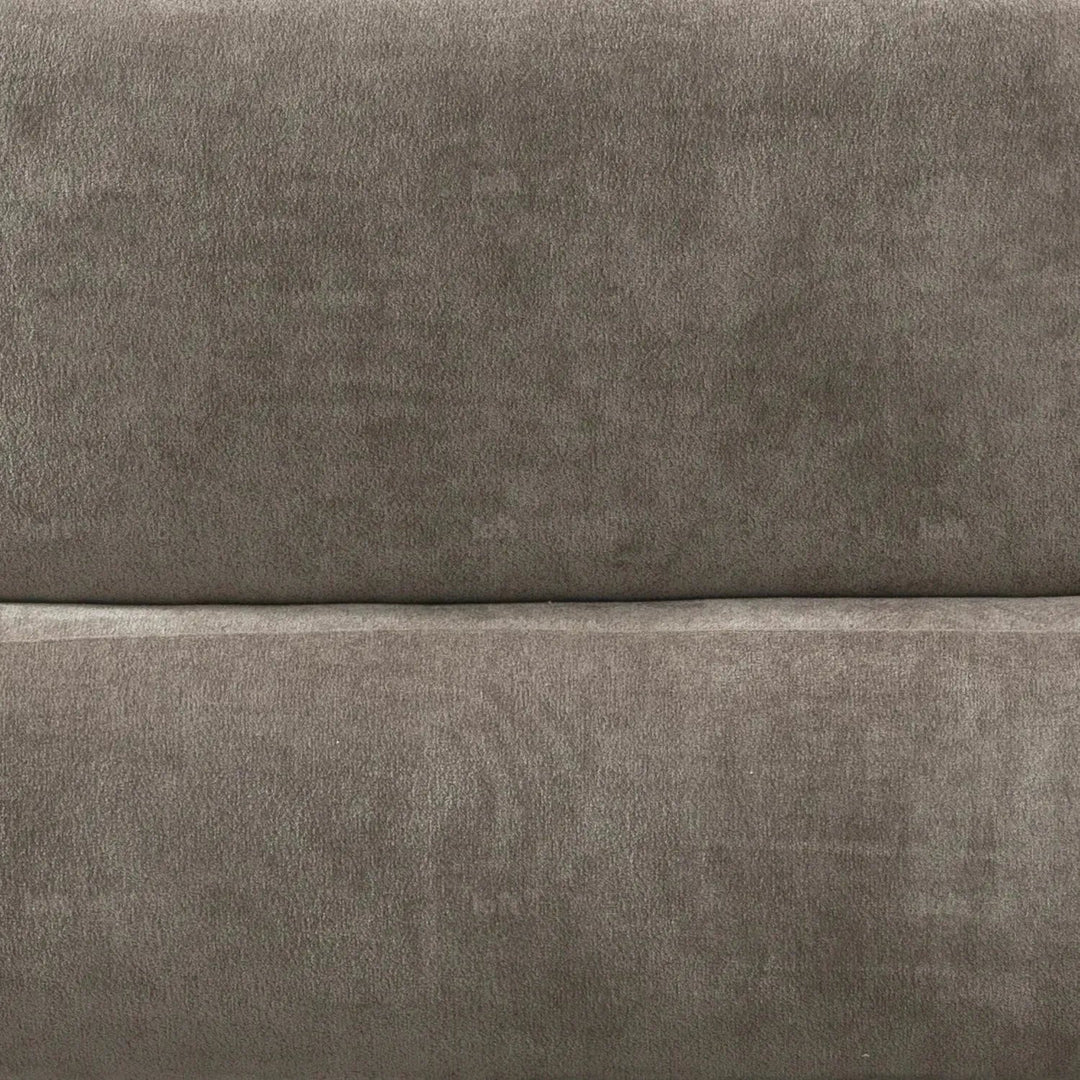 Cream sherpa fabric 3 seater sofa calyx in still life.