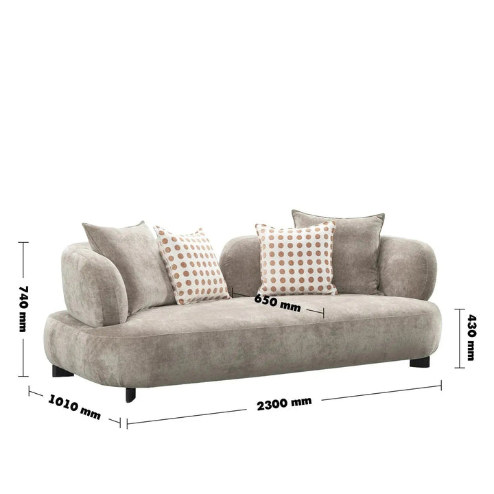 Cream sherpa fabric 3 seater sofa calyx size charts.