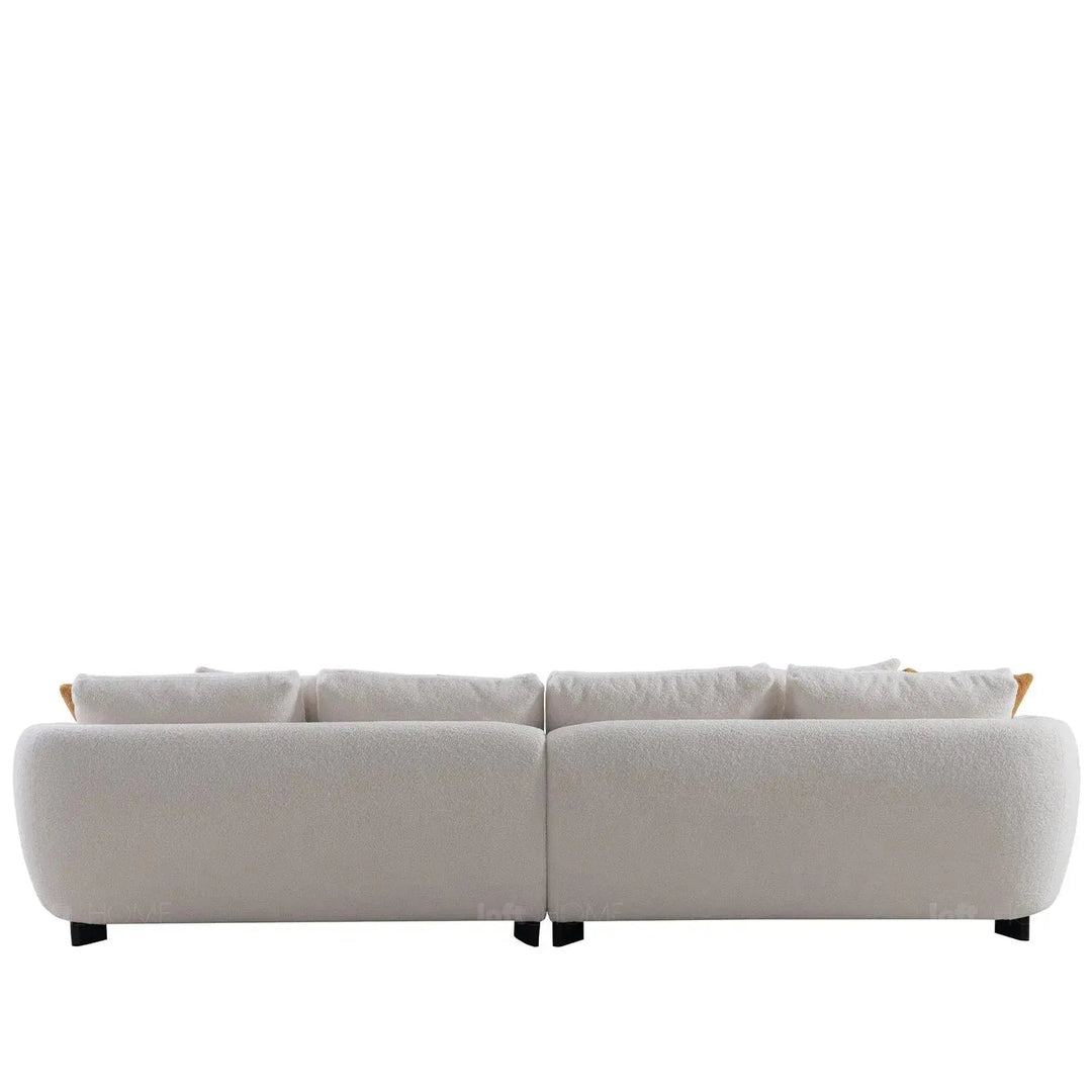 Modern Sherpa Fabric 5 Seater Sofa SAFFRON
